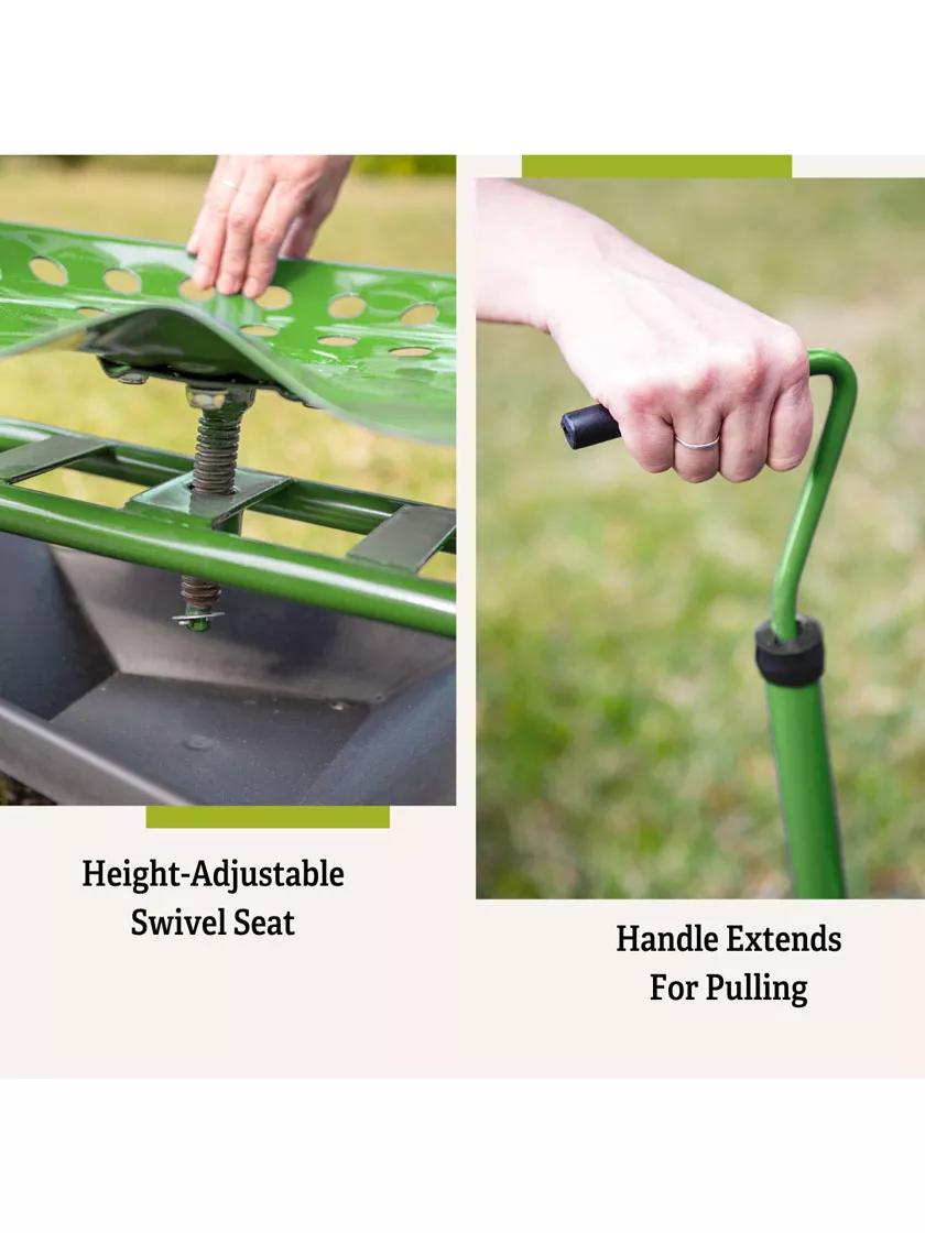 Deluxe Tractor Scoot with Bucket Basket