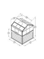 Canopia® by Palram Plant Inn™  Raised Bed Greenhouse, 4' x 4'