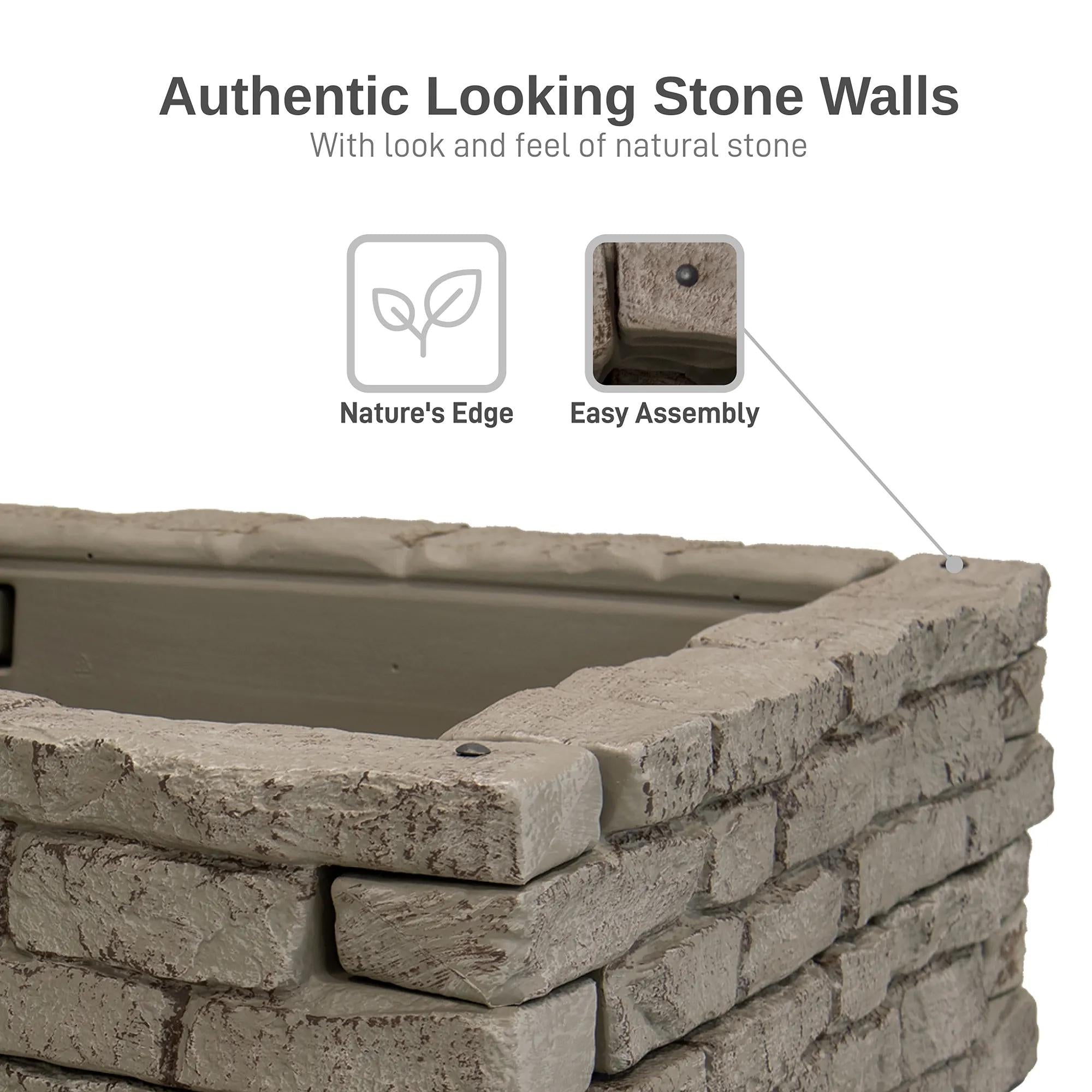 Rock Lock Interlocking Garden System, Straight Sets