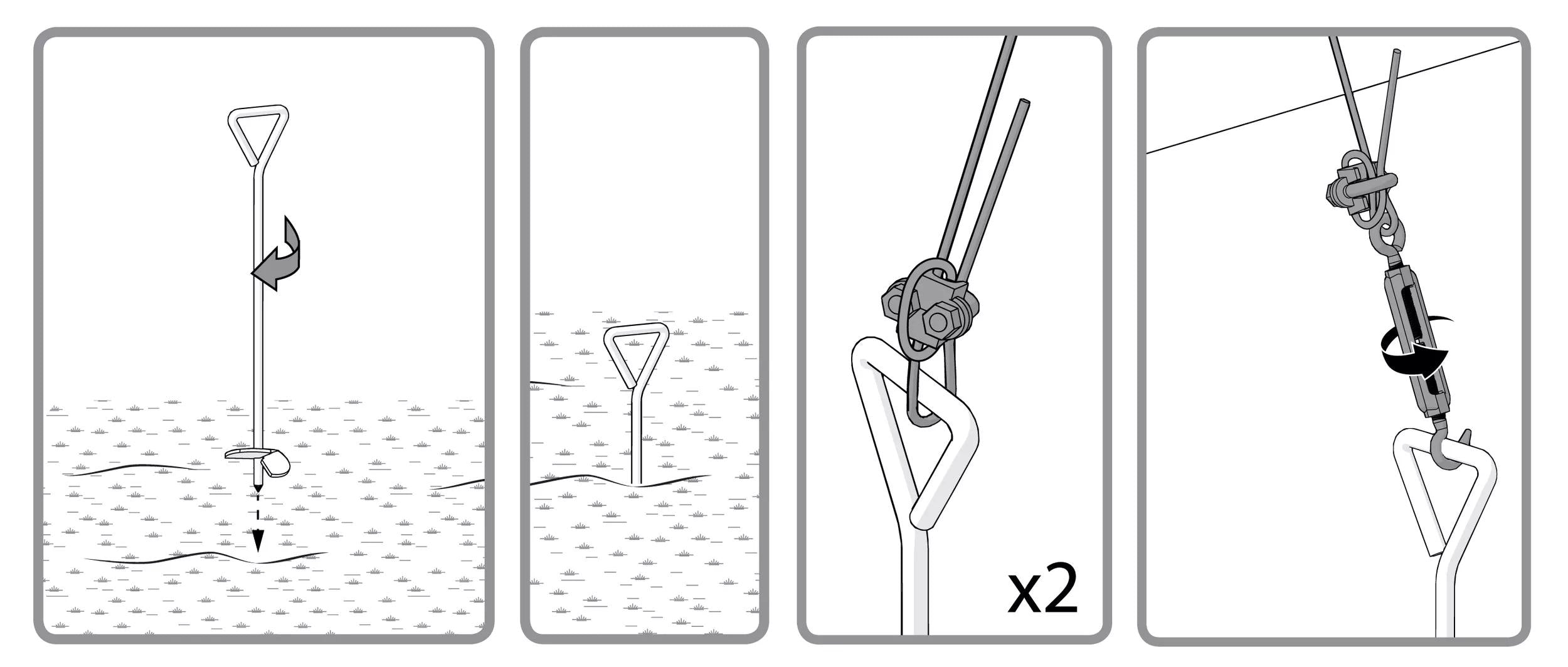 Canopia® by Palram Anchoring Kit for Snap & Grow™ Greenhouse