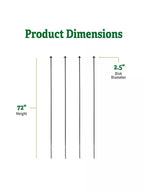 Protection Stakes for Netting, Set of 4