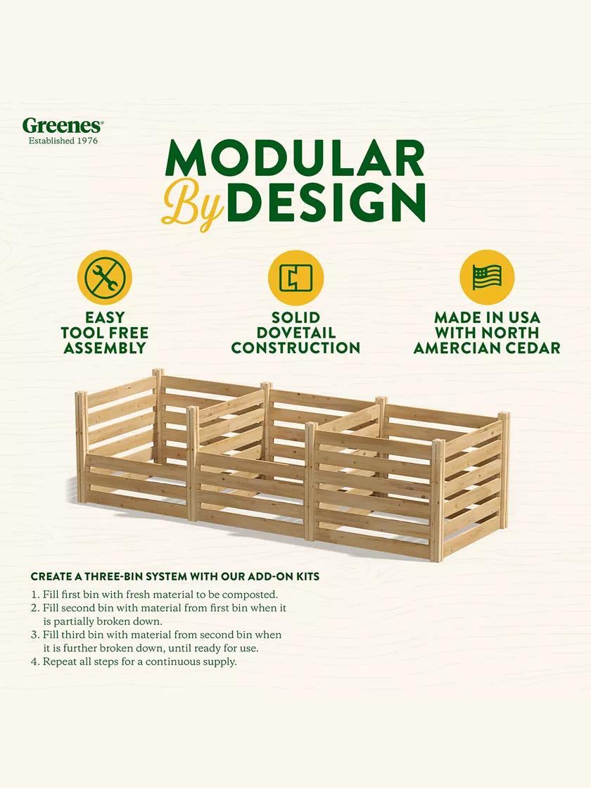 Cedar Wood Composter Add-On Kit
