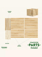 Cedar Wood Composter, 23 Cubic Feet