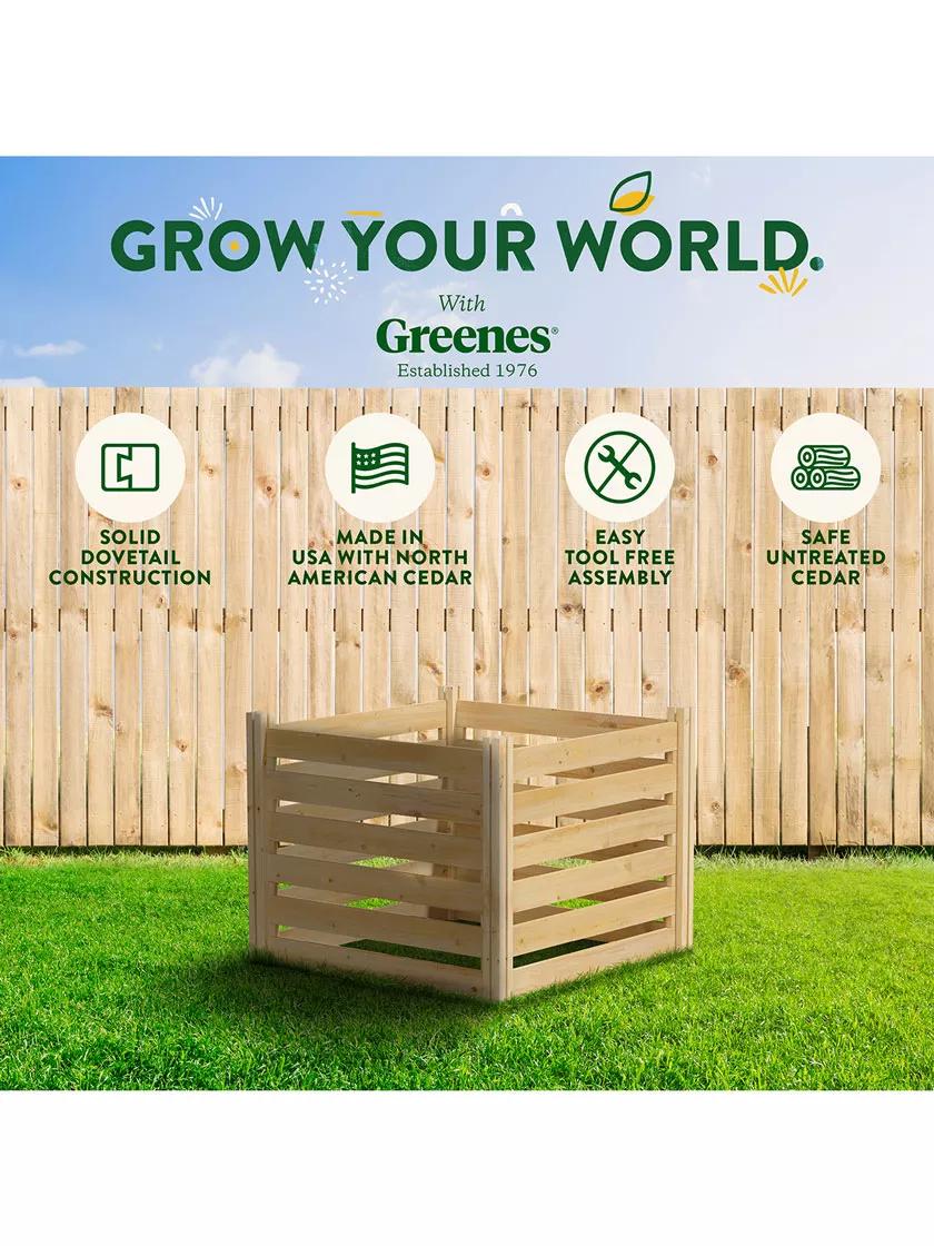 Cedar Wood Composter, 23 Cubic Feet