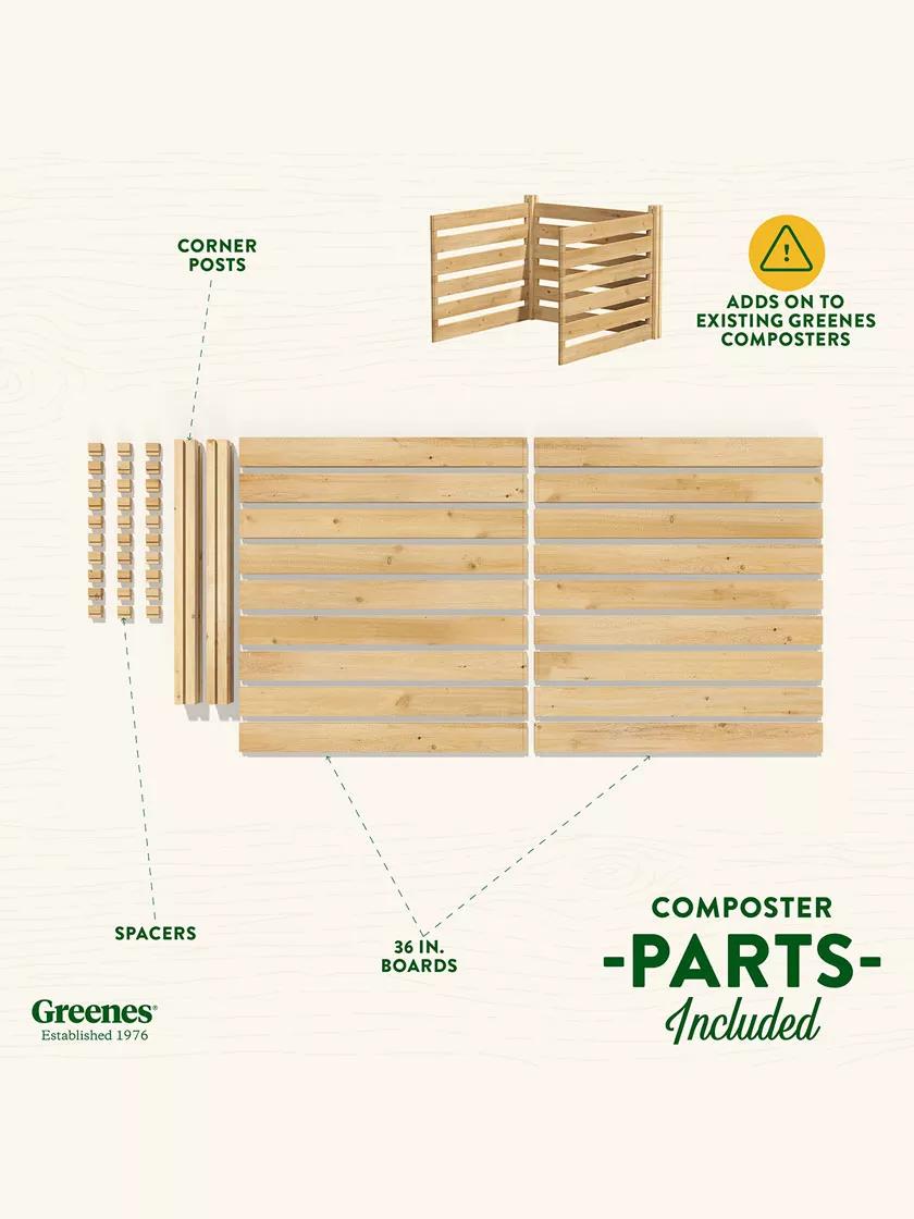 Cedar Wood Composter Add-On Kit