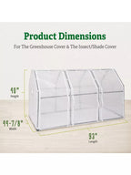 3-Season Plant Protection Tent, 4' x 8'