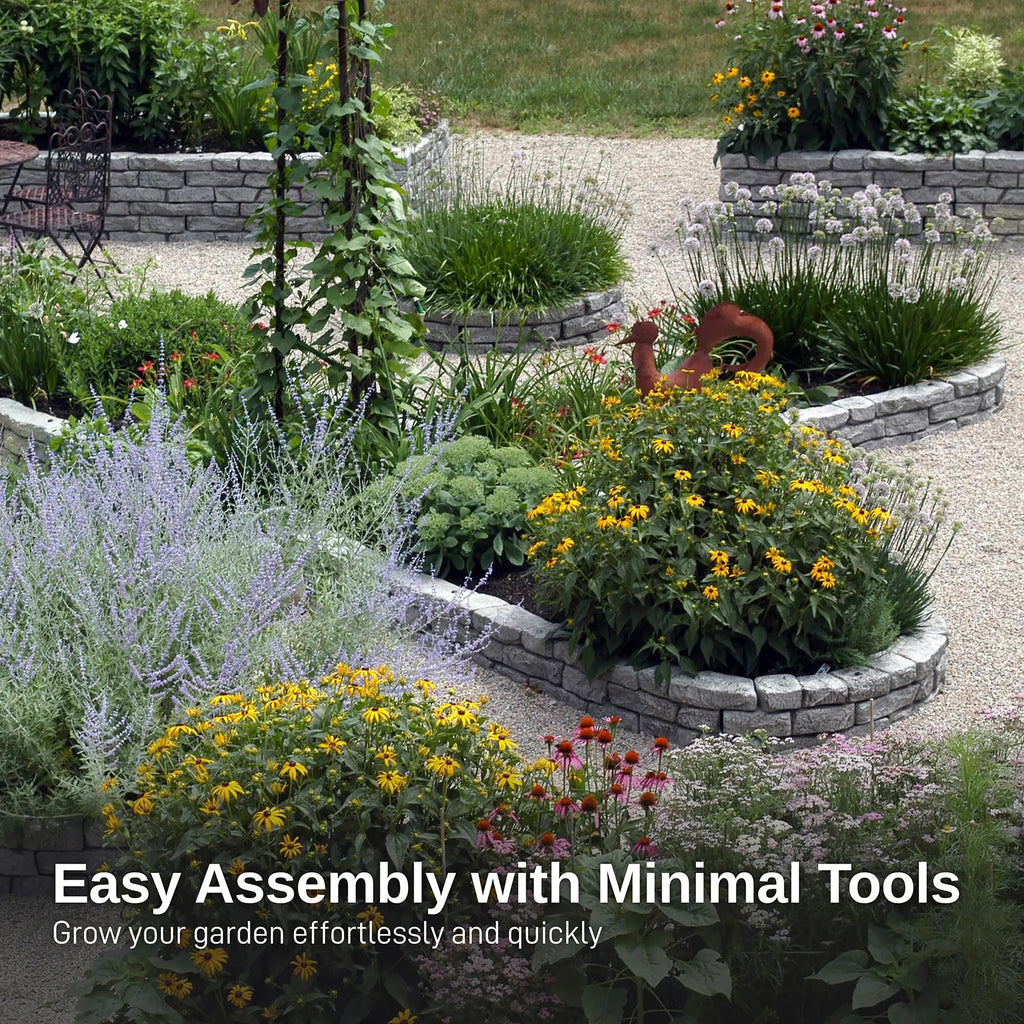 Rock Lock Interlocking Garden System, Ends, Set of 3