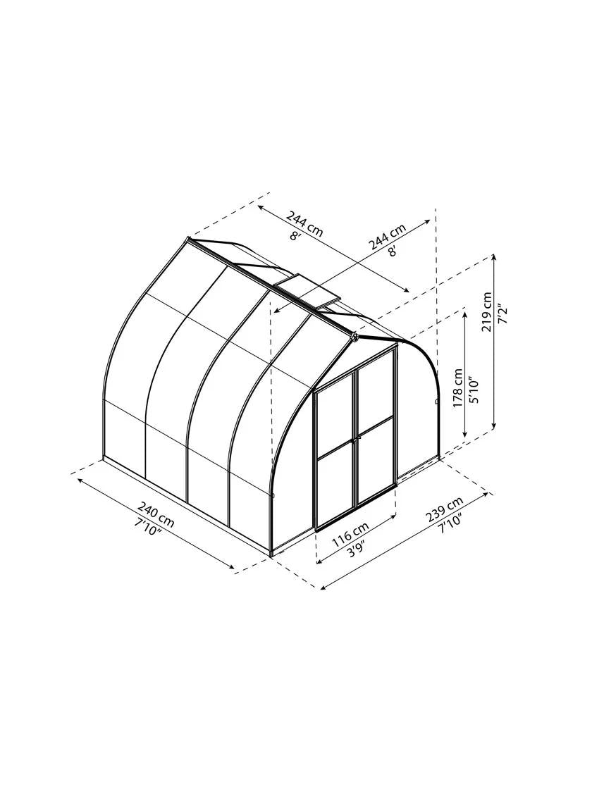 Canopia® by Palram Bella™  Greenhouse, 8'