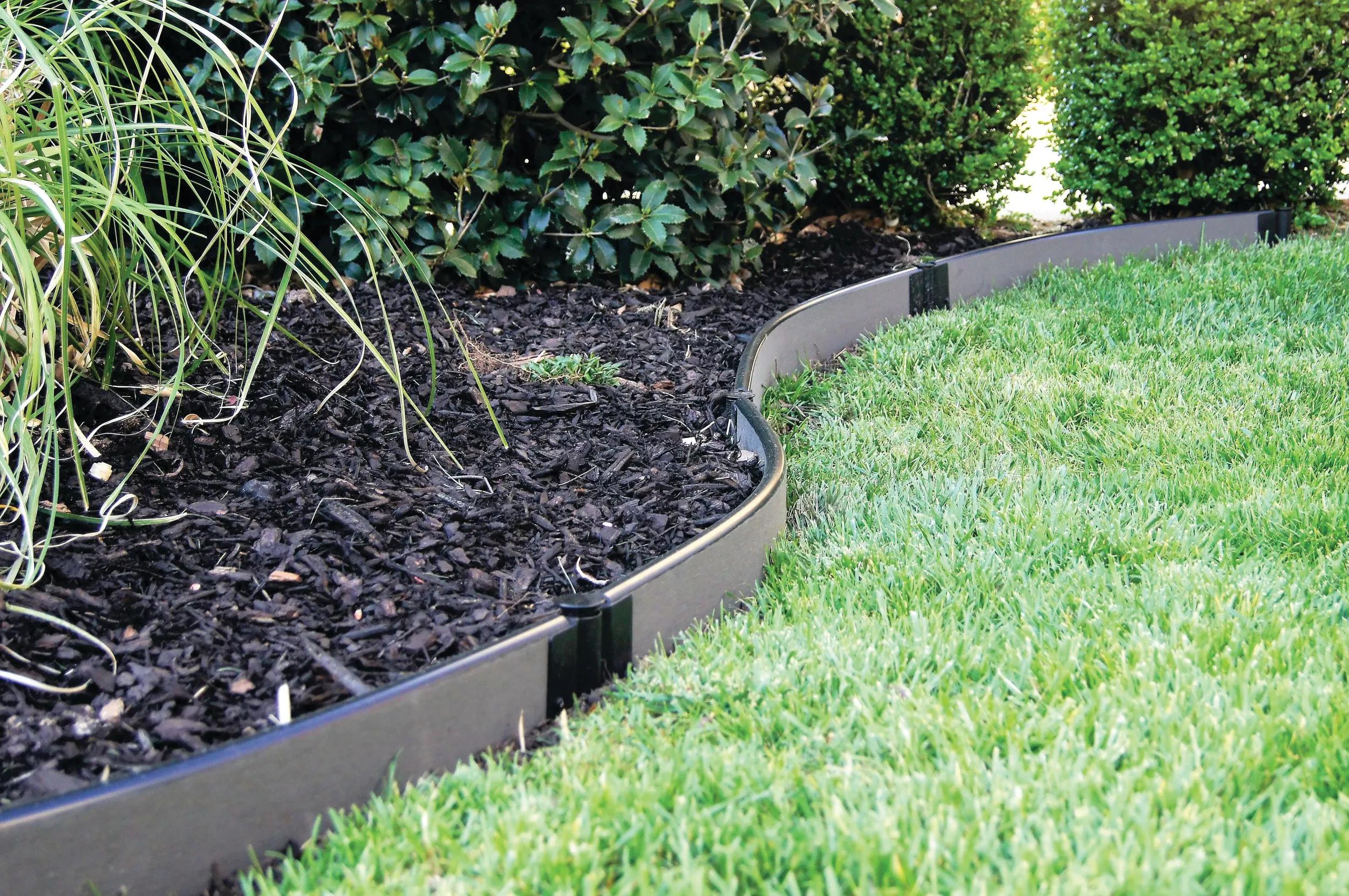 Curved Composite Landscape Edging Kit  with 1" Boards