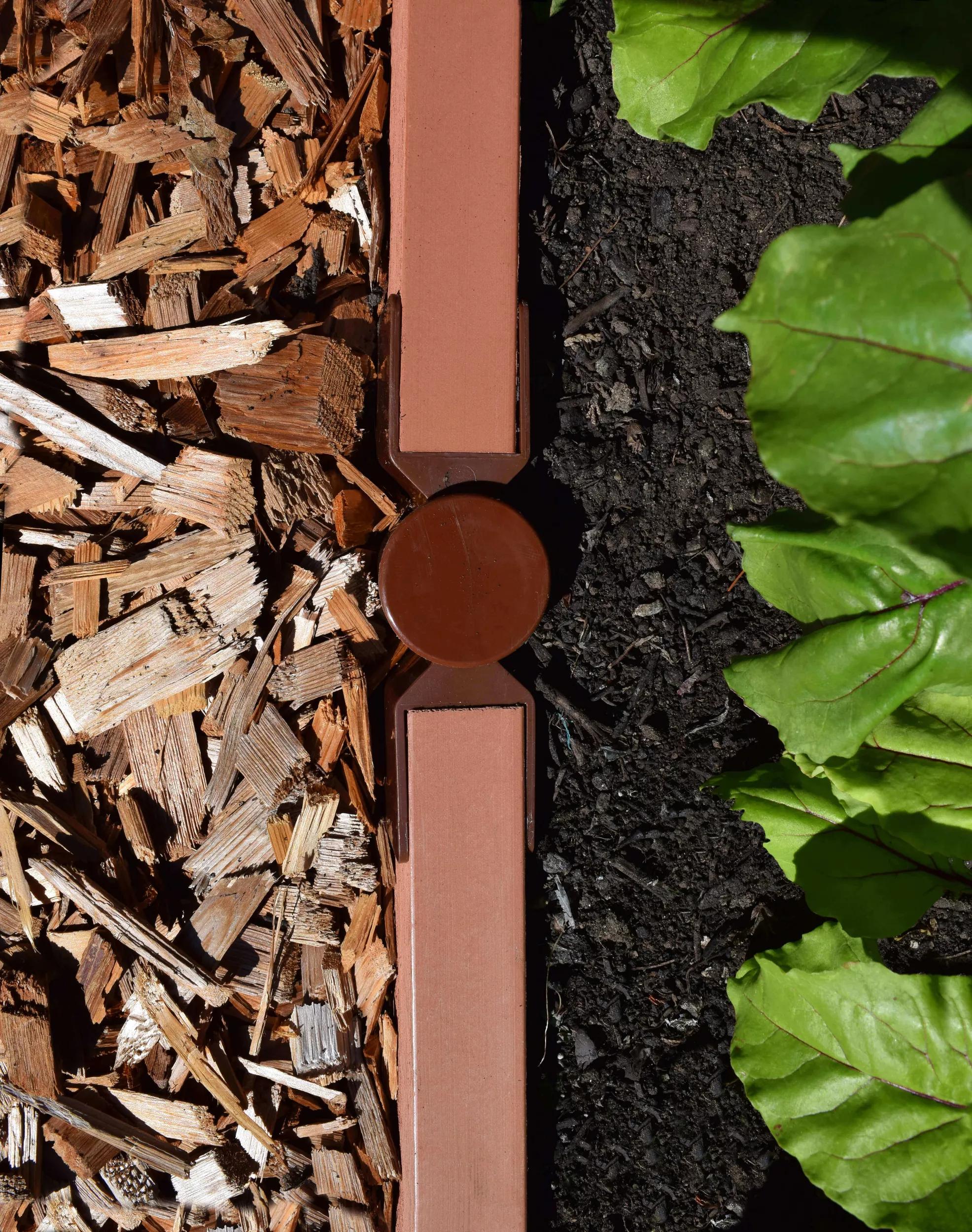 Straight Landscape Edging Kit with 2" Boards