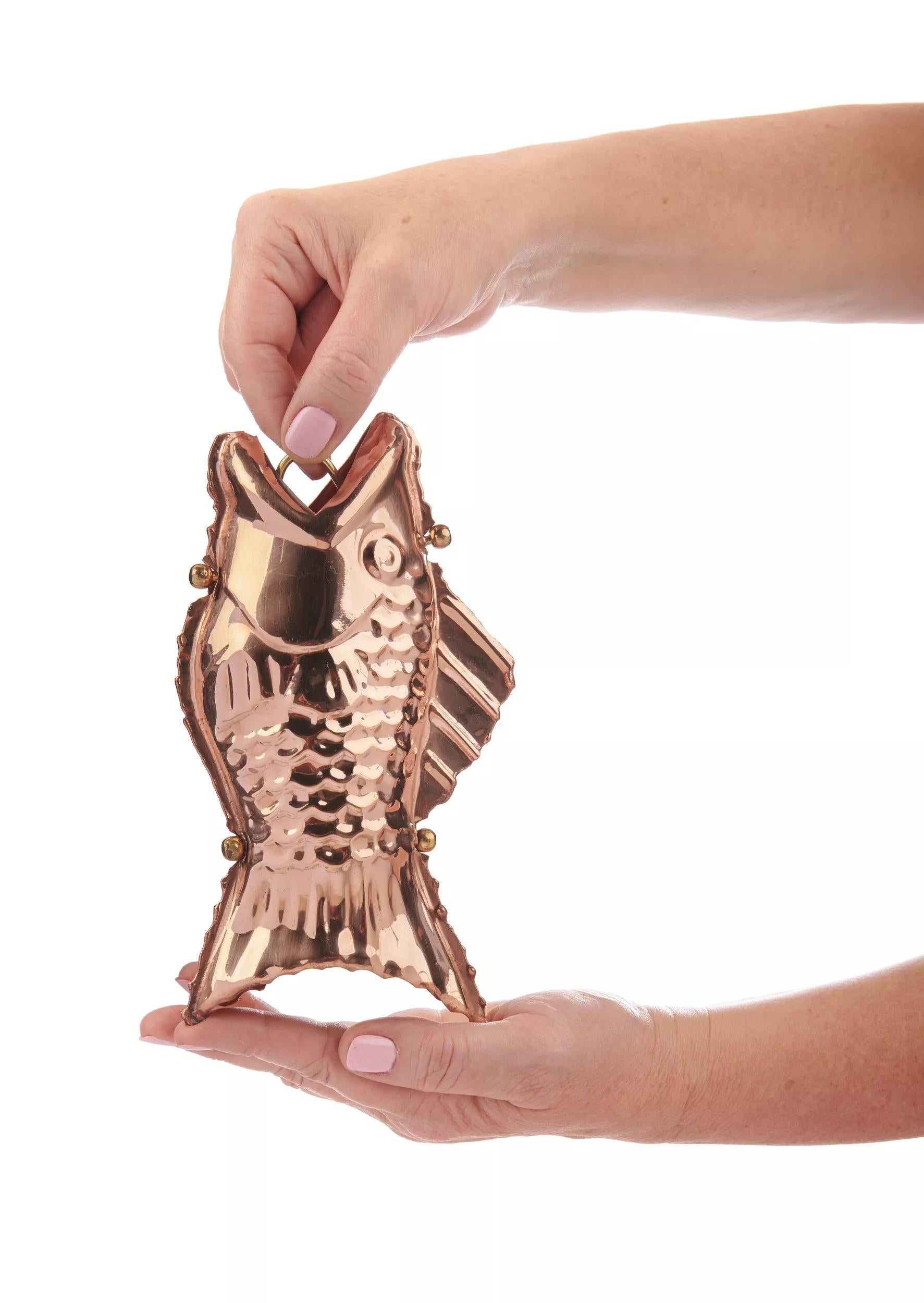 Fish Pure Copper Rain Chain, 8.5'