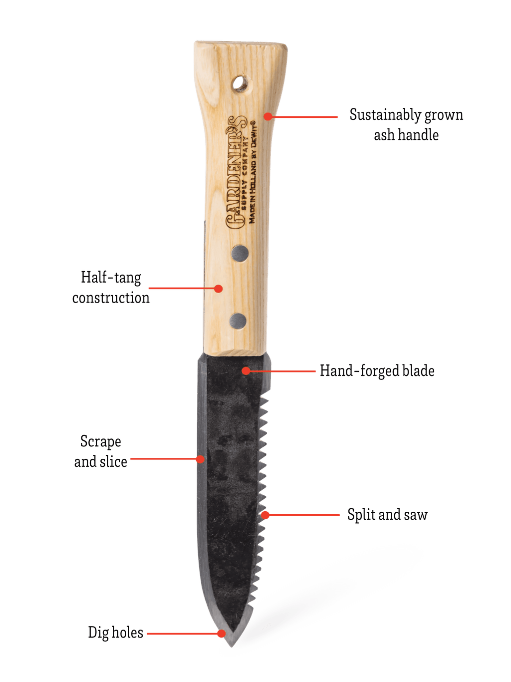 Gardener's Lifetime Hori Hori Knife