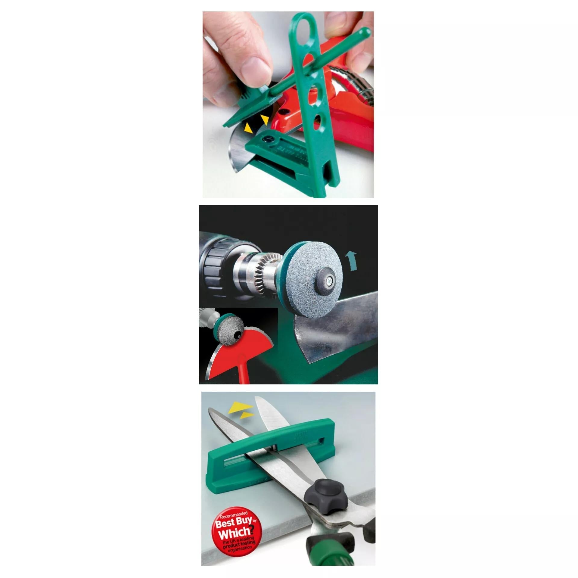 Multi-Sharp Garden Tool Sharpening Set, Set of 3