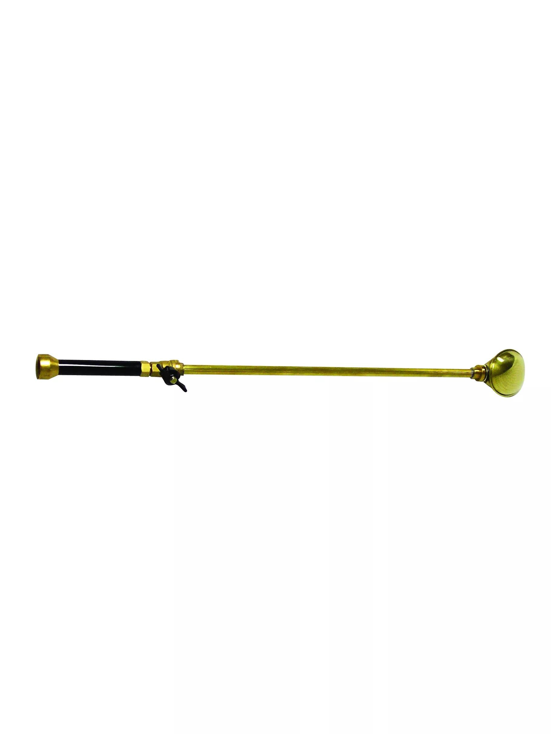 Brass Watering Lance with Ball Valve and Rose, 24"