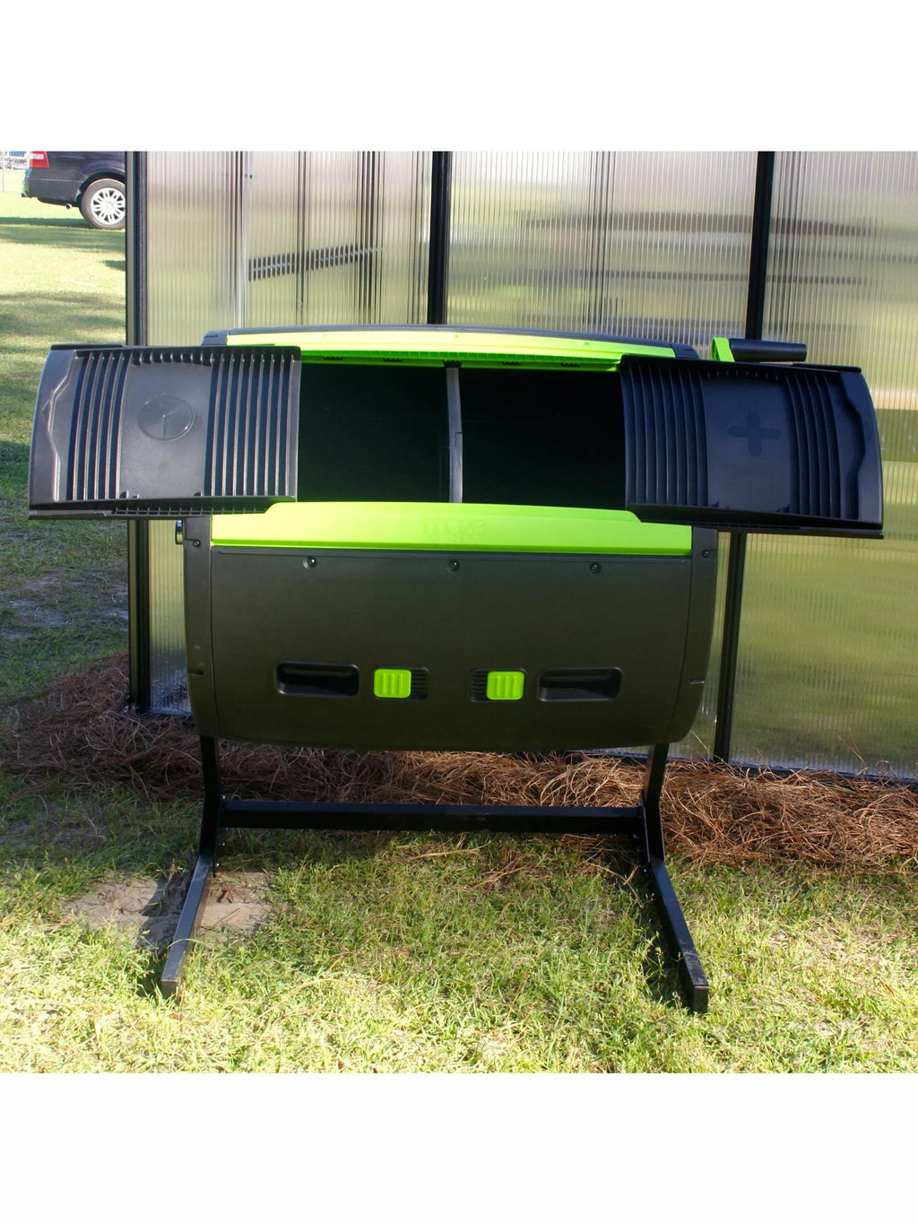 Maze Compost Tumbler and Cart Combo