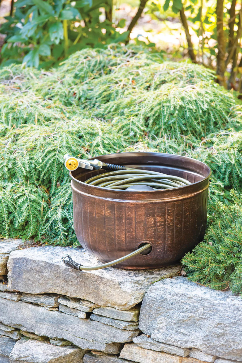 Brushed Bronze Brown Hose Pot
