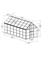 Canopia® by Palram Harmony™ Greenhouse, 6' X 14'
