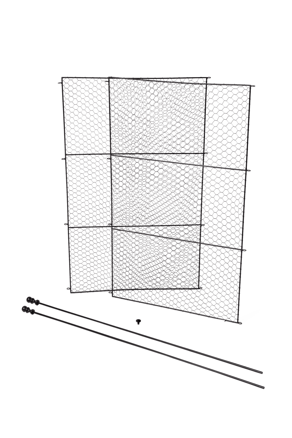 Tall Chicken Wire Critter Fence Extension Panel, Set of 2