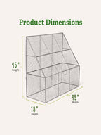 Chicken Wire Flat Back Crop Coop