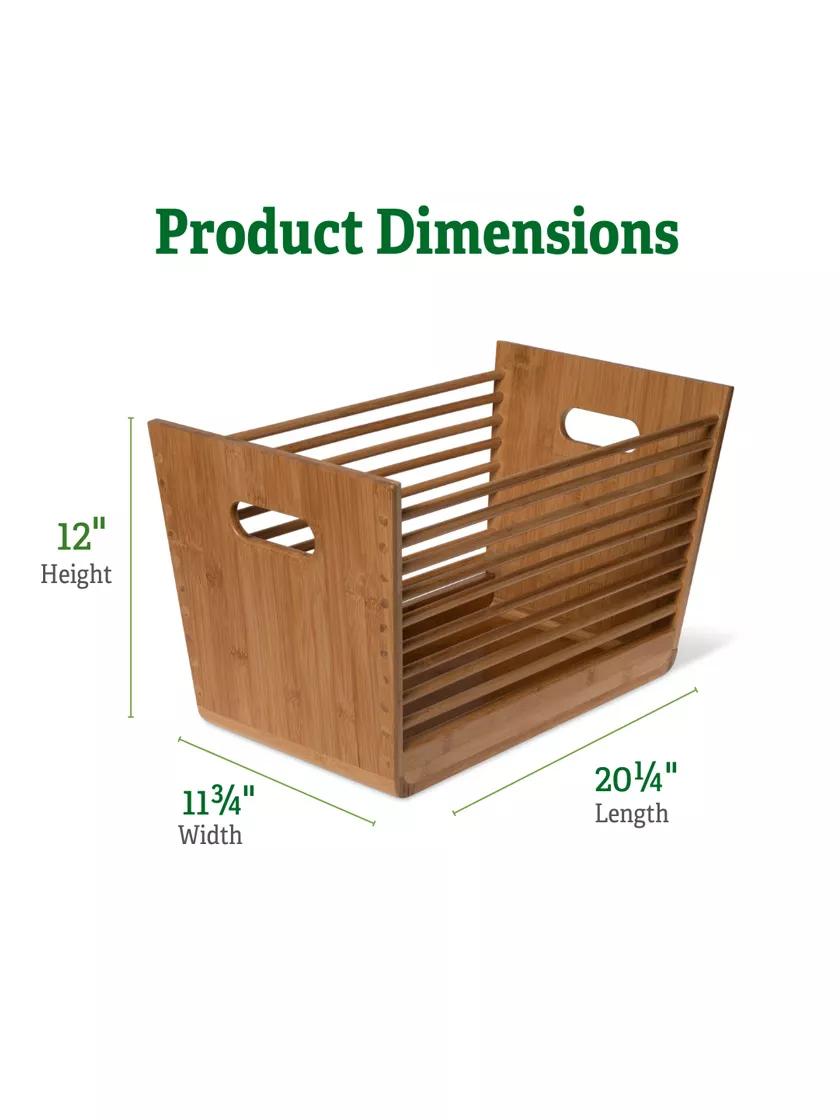 Bamboo Garden Stool and Basket Combo