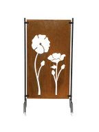 Poppy Corten Steel Screen