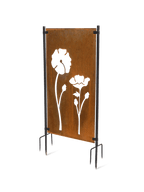 Poppy Corten Steel Screen