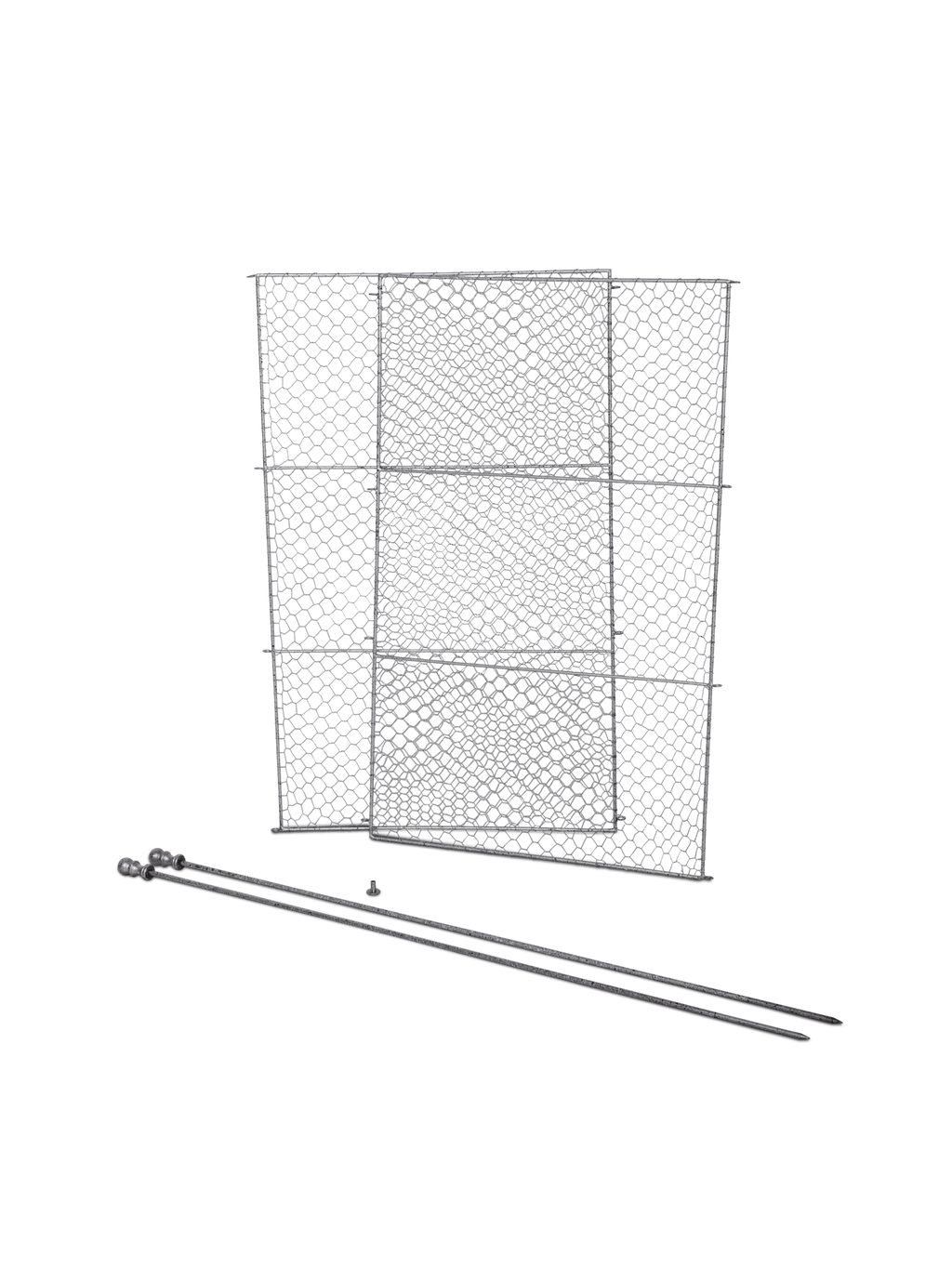 Tall Chicken Wire Critter Fence Extension Panel, Set of 2