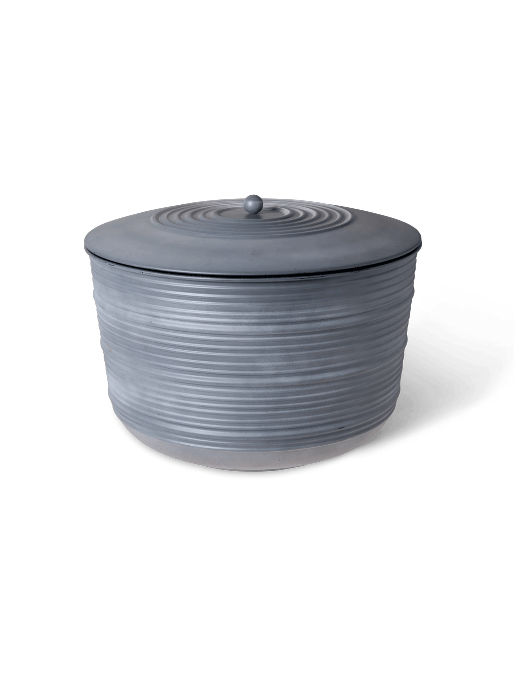 Ribbed Hose Pot with Lid