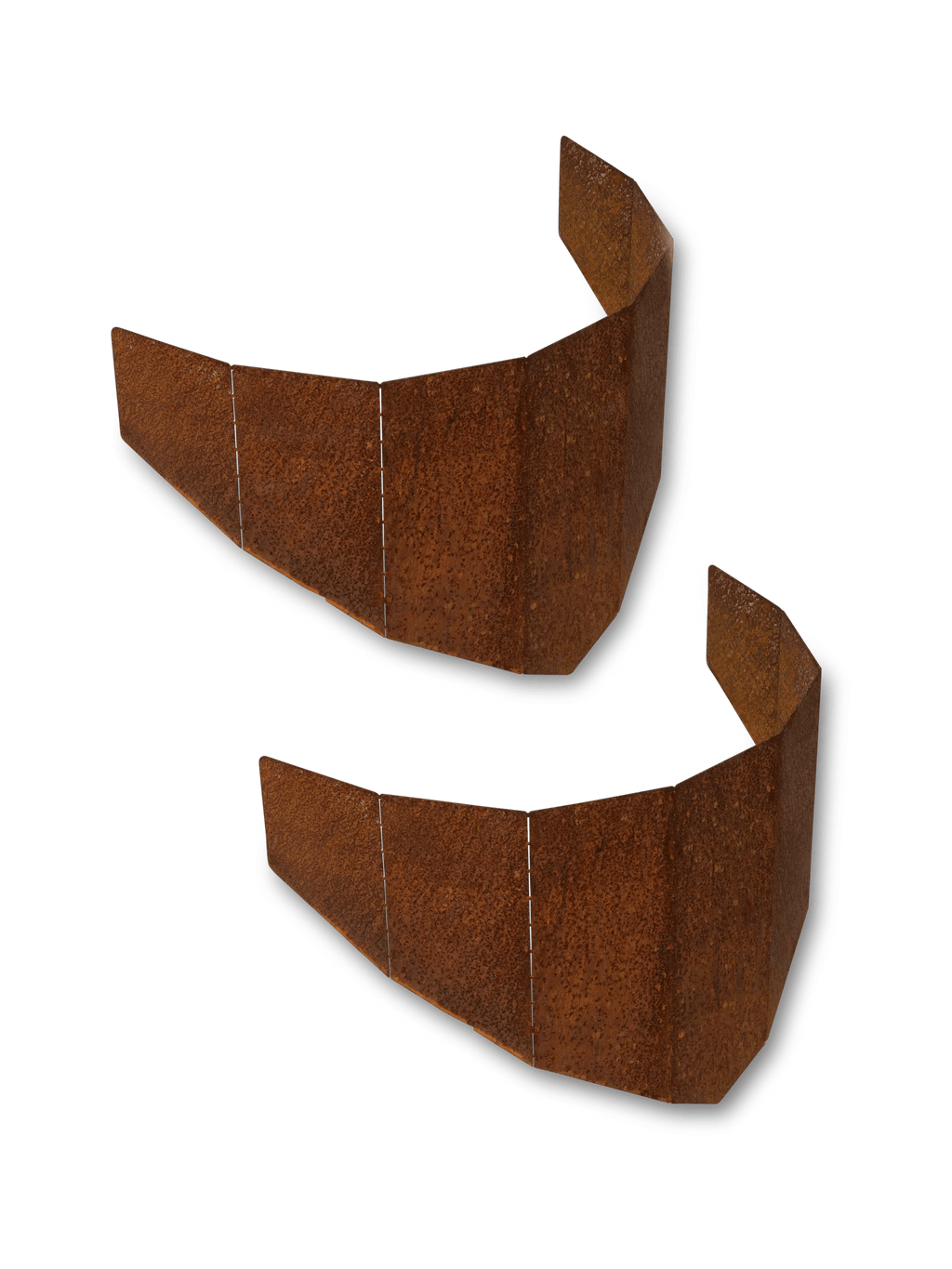 Corten Steel Hillside Planter, Set of 2