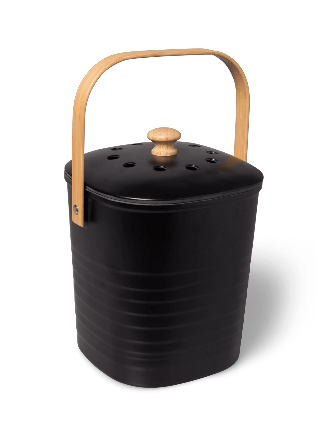 Contemporary Eco-Bamboo Compost Pail