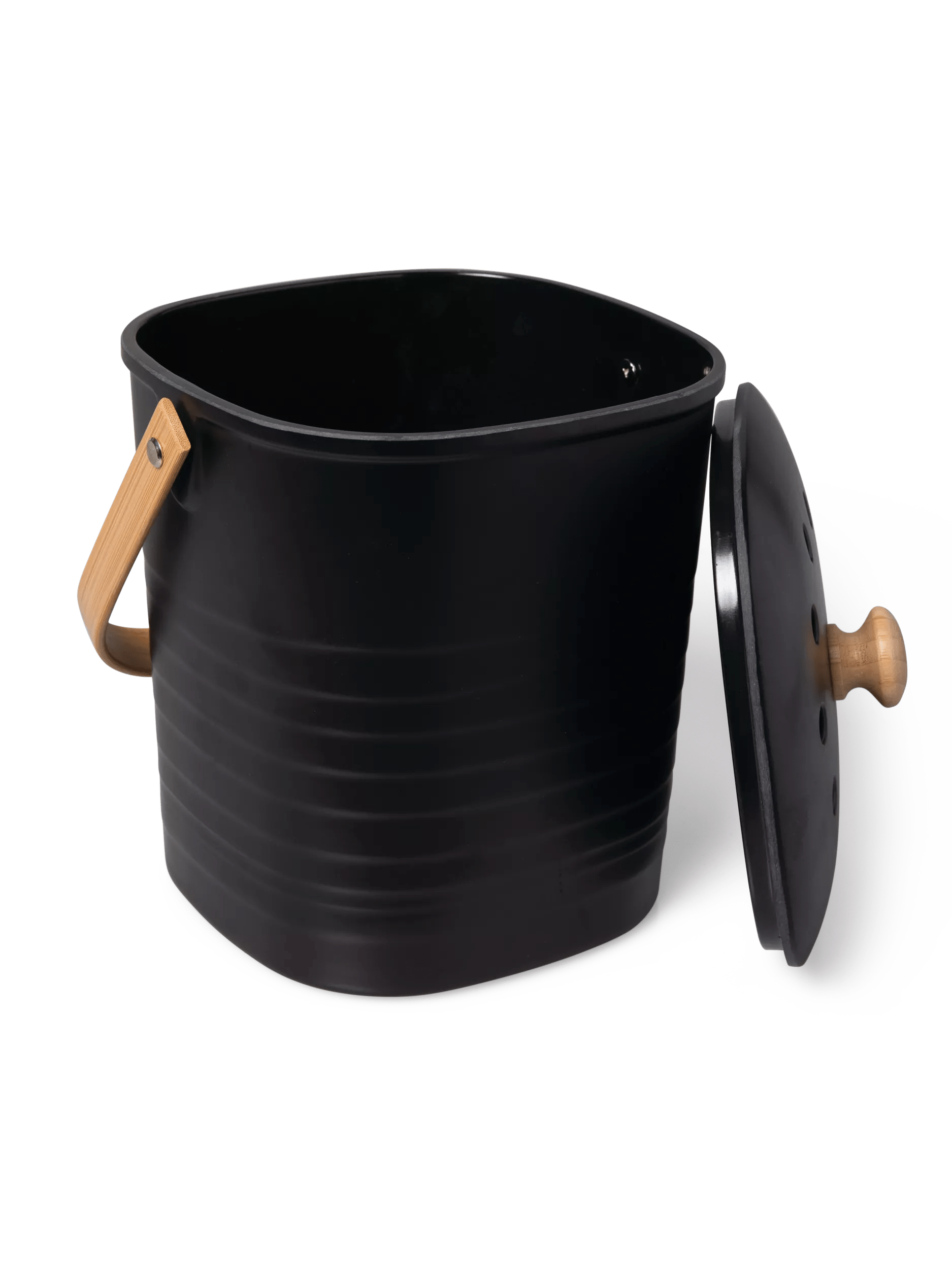 Contemporary Eco-Bamboo Compost Pail