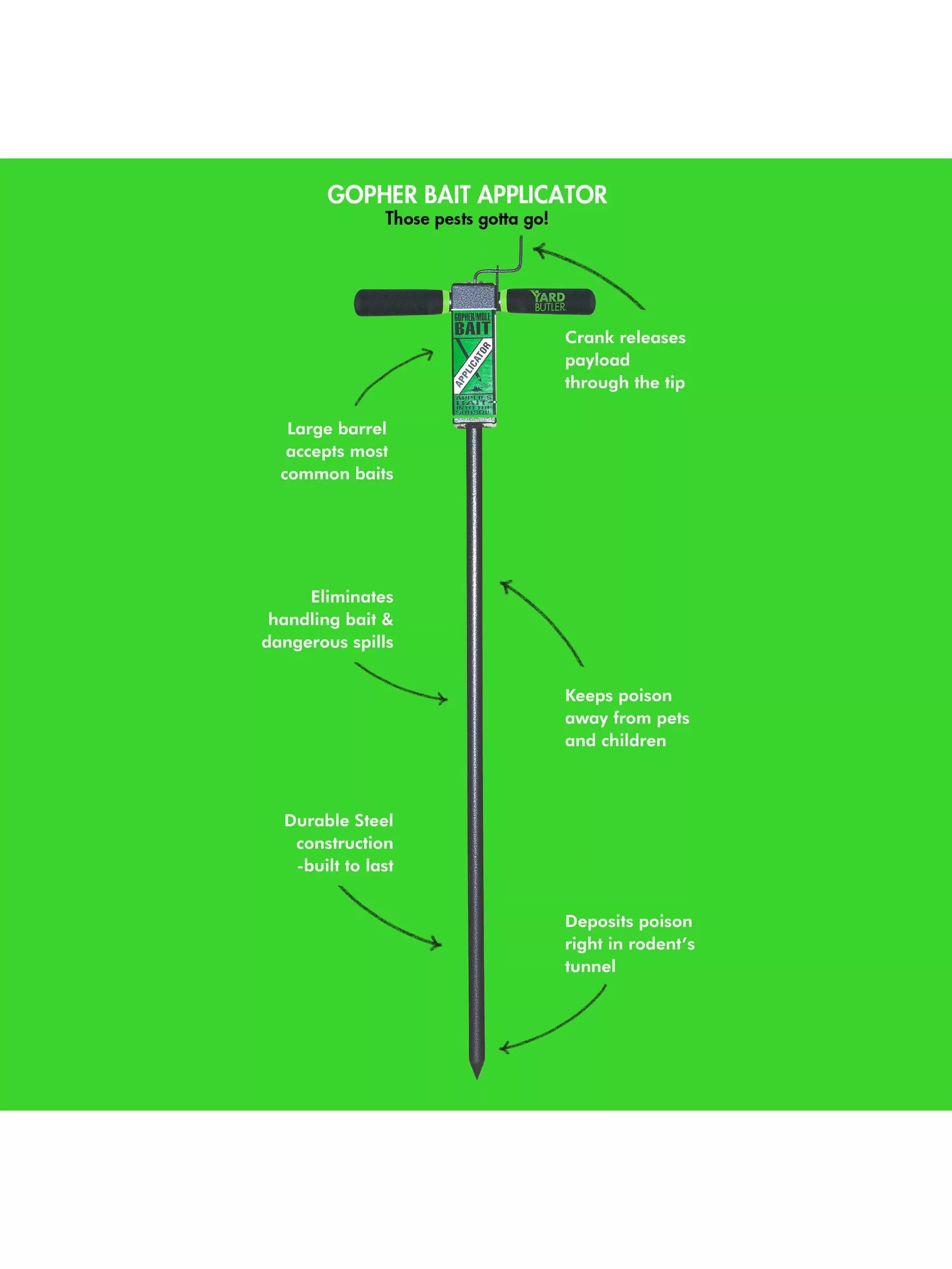 Yard Butler® Gopher and Mole Bait Applicator