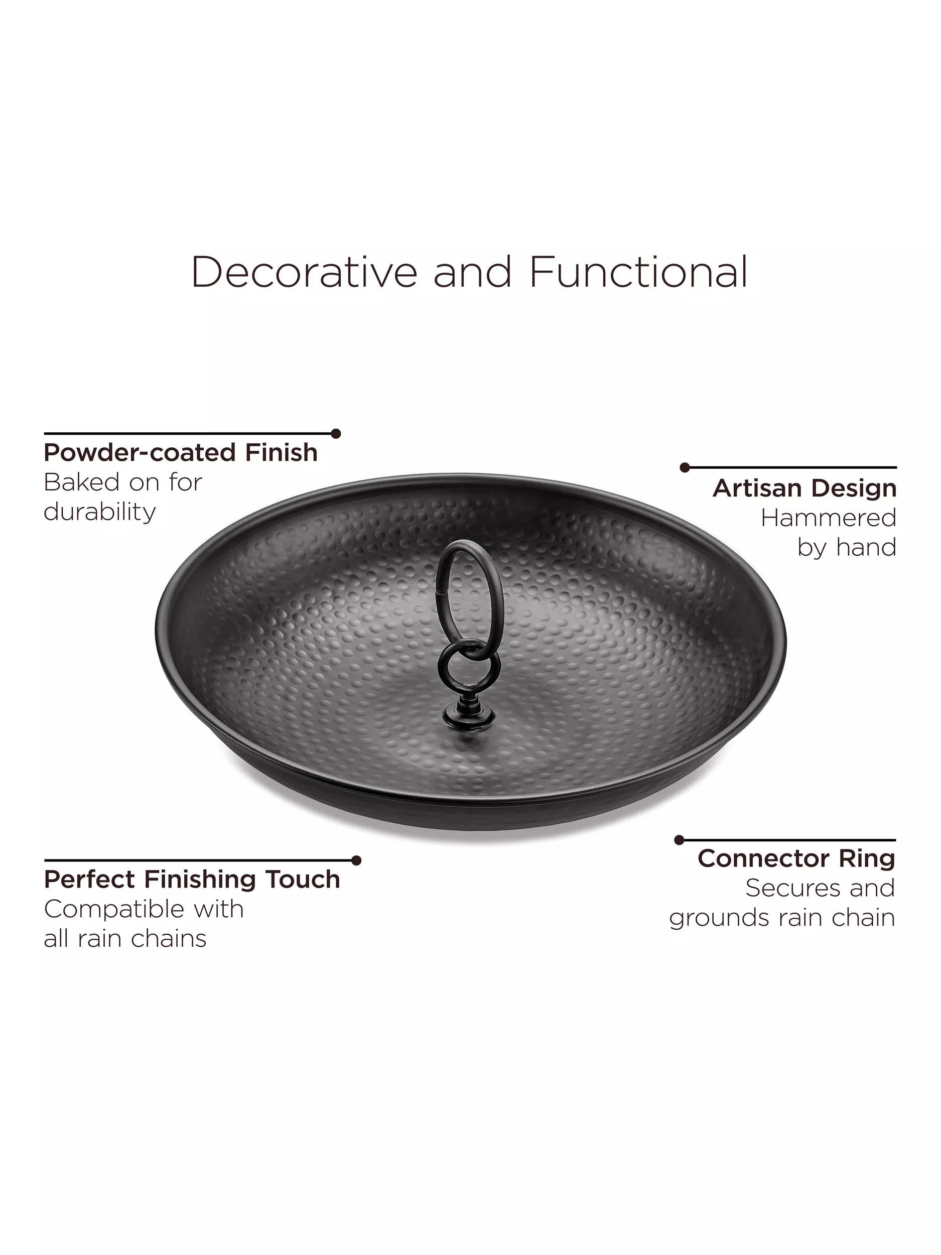 Modern Farmhouse Large Aluminum Rain Chain Basin