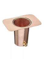 Modern Farmhouse Large Aluminum Rain Chain Basin