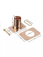 Modern Farmhouse Large Aluminum Rain Chain Basin