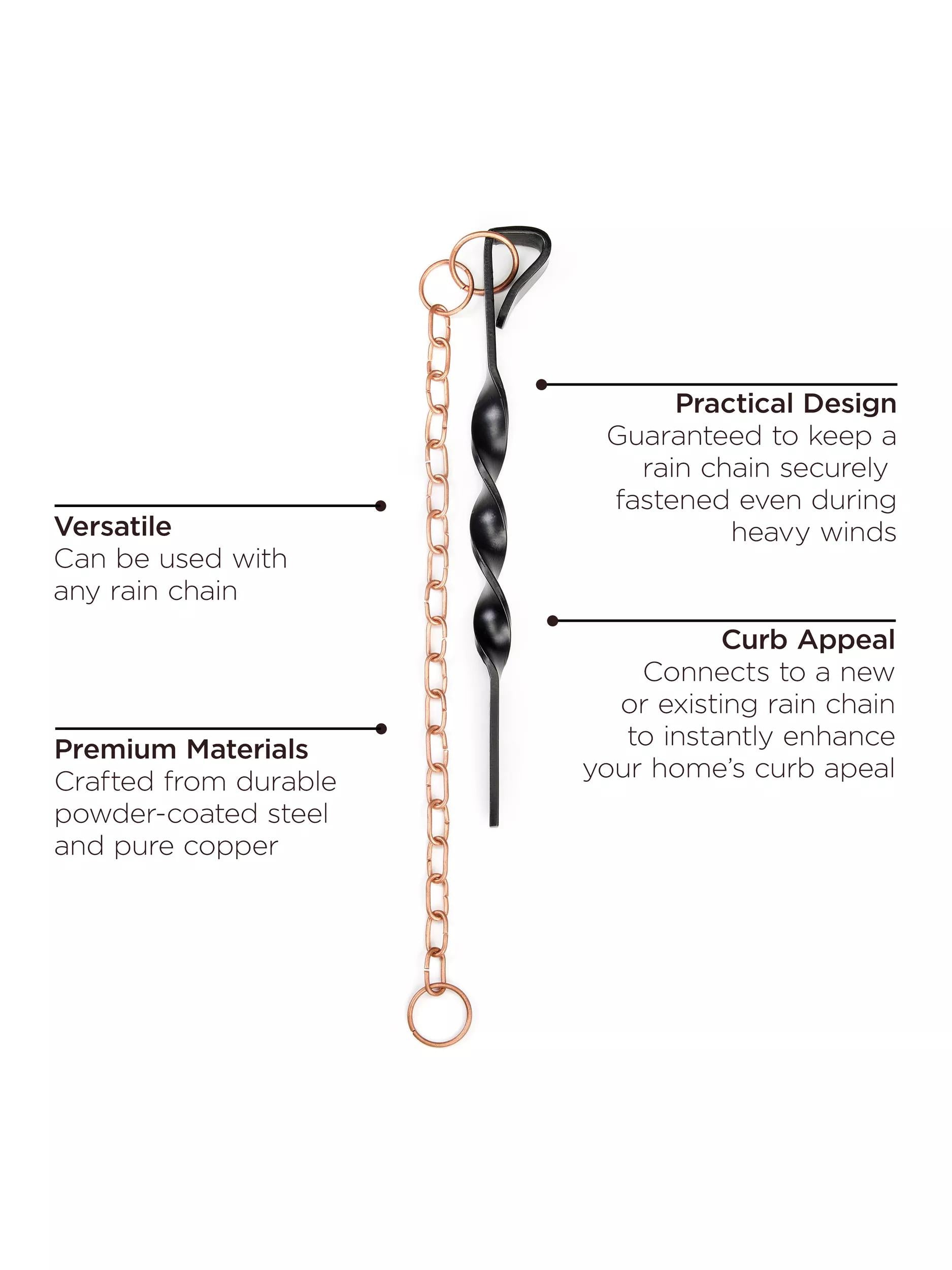 Modern Farmhouse Large Aluminum Rain Chain Basin