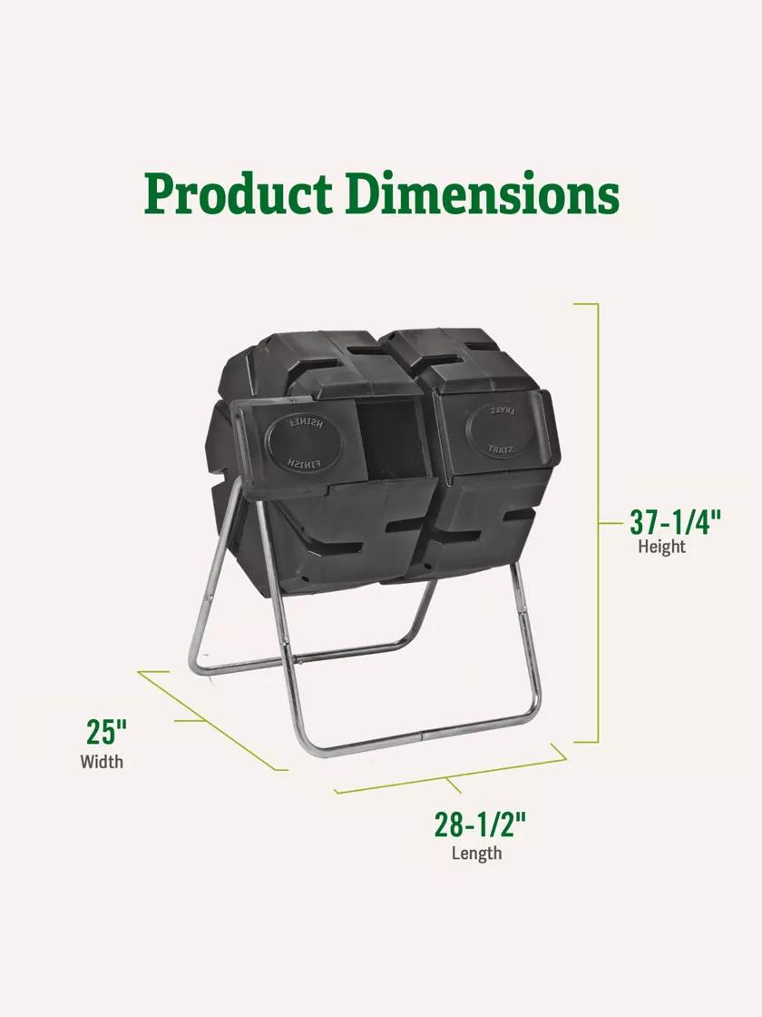 Dual-Batch Compost Tumbler